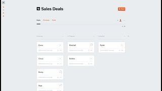 Kanban view in ProcessKit