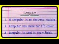 10 lines essay on computer in englishessay writing on computercomputer short essay