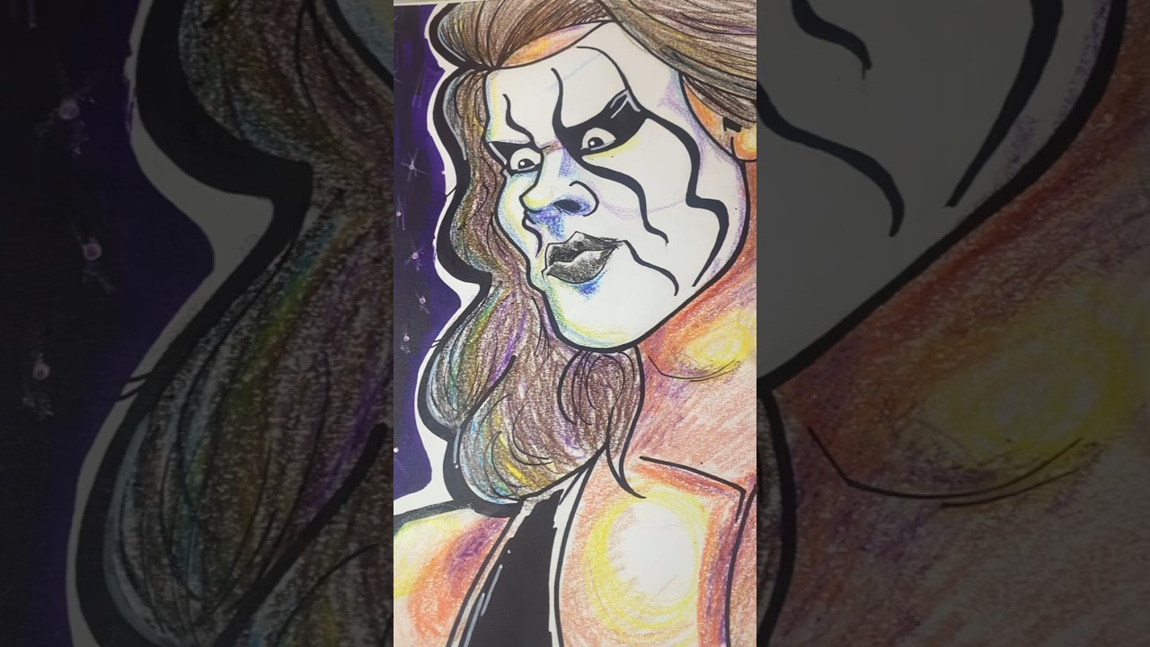 Drawing Wrestlers Sting 
