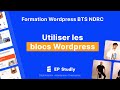 2.2 Utiliser les blocs Wordpress - Contenu - Formation Wordpress BTS NDRC