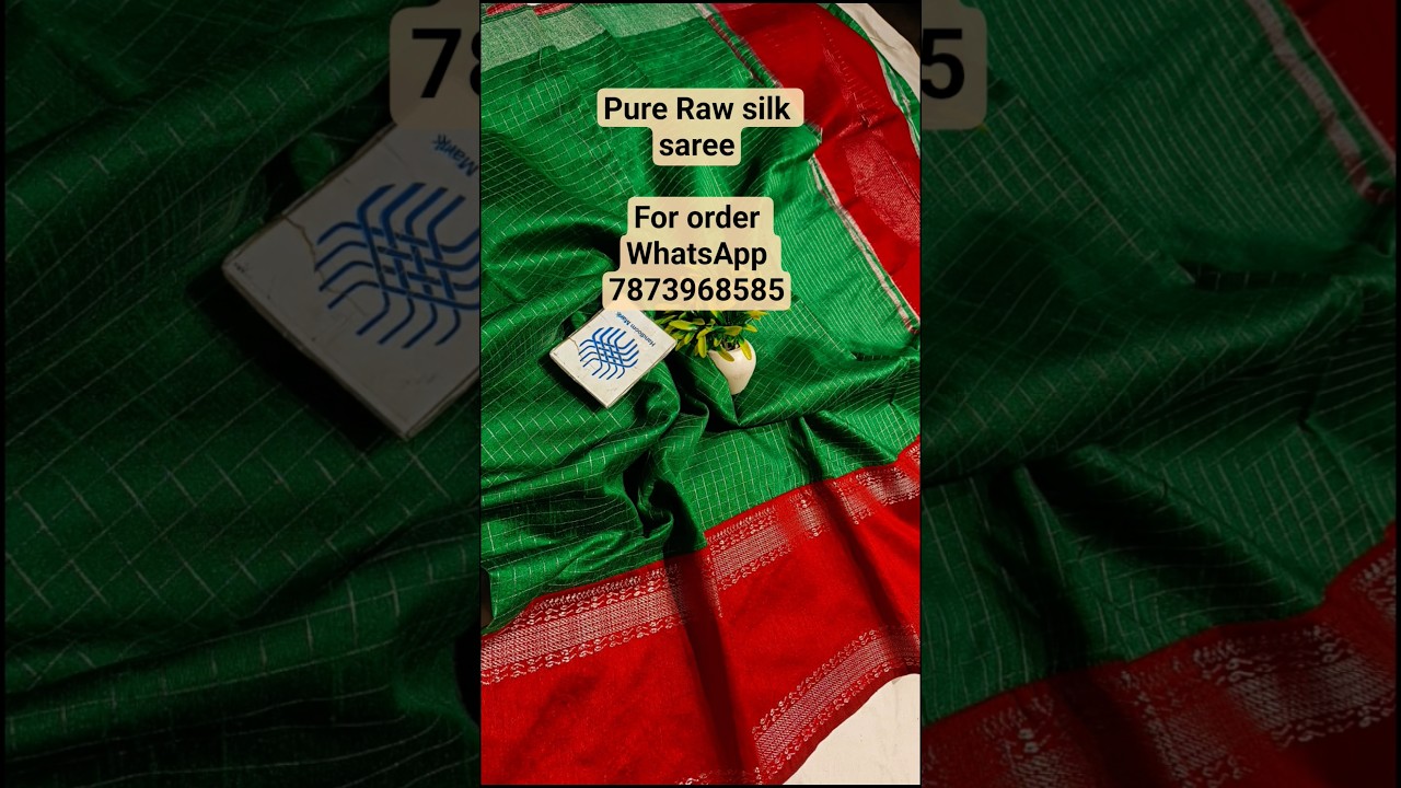 Pure Raw Silk Saree🥰♥️😍