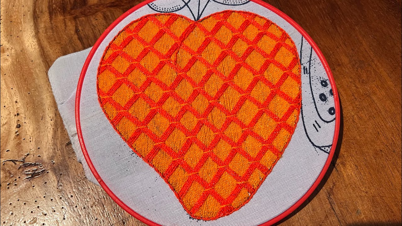 PUNTADA FÁCIL PARA UN DURAZNO 🍑 Como bordar un durazno 🍑 @Tus ideas en bordados