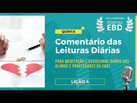 Leitura Diária - Quinta - Ml 2.16 - Deus odeia o divórcio