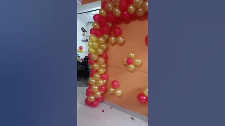 balloon decoration ideas at Home#shorts #decoration #balloon #search #youtubeshorts  #viral