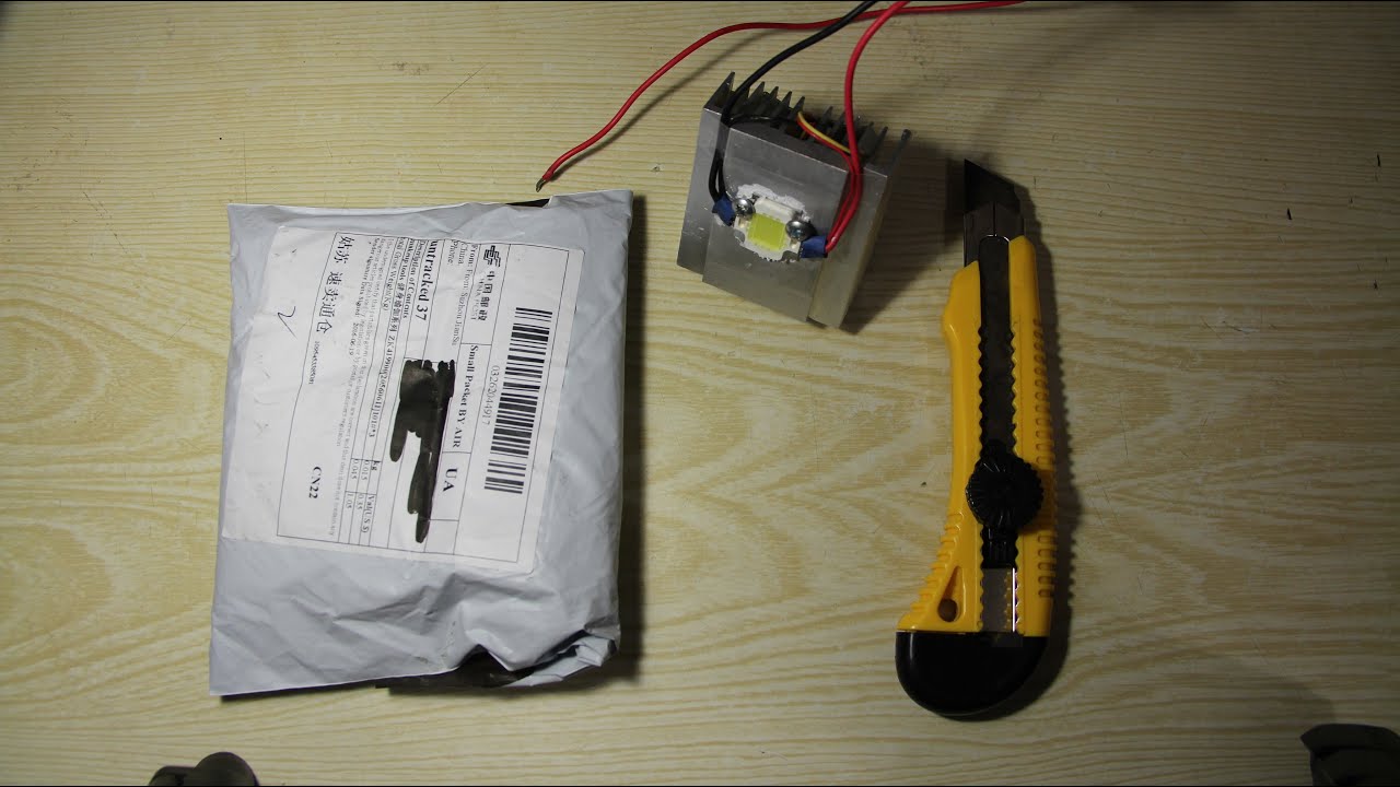 Посылки из Китая №46-47 - светодиоды 10 Вт (теплого/холодного белого оттенка) и их применение