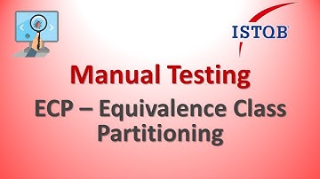 Manual Testing - Equivalence Class Partitioning (ECP)