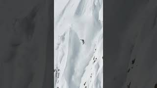 We Cant Believe He Skied Away From This One  Avalanche Over Cliff Band 