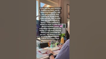 My ADHD brain loves having a second brain. #adhd #notion #notionforadhd #audhd