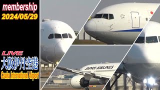 伊丹空港　ライブ配信　2024.05.29　(スカイランドHARADA)　Osaka International Airport　Japan