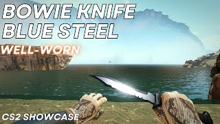 Bowie Knife Blue Steel (Well-Worn) | CS2 Skin Showcase #1815