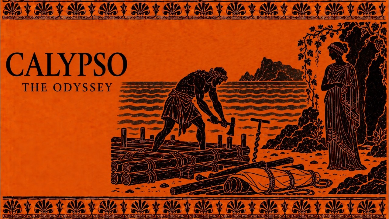 Odysseus Leaves Calypso on a Raft · The Odyssey