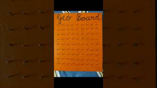 Mathematical Geoboard #model #maths #youtubeshorts #geoboard #shorts#easy#project#art#diy