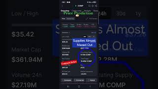 Compound/Comp it's going to go up, down and back up and stable at ≈500 once supplies are Maxed out