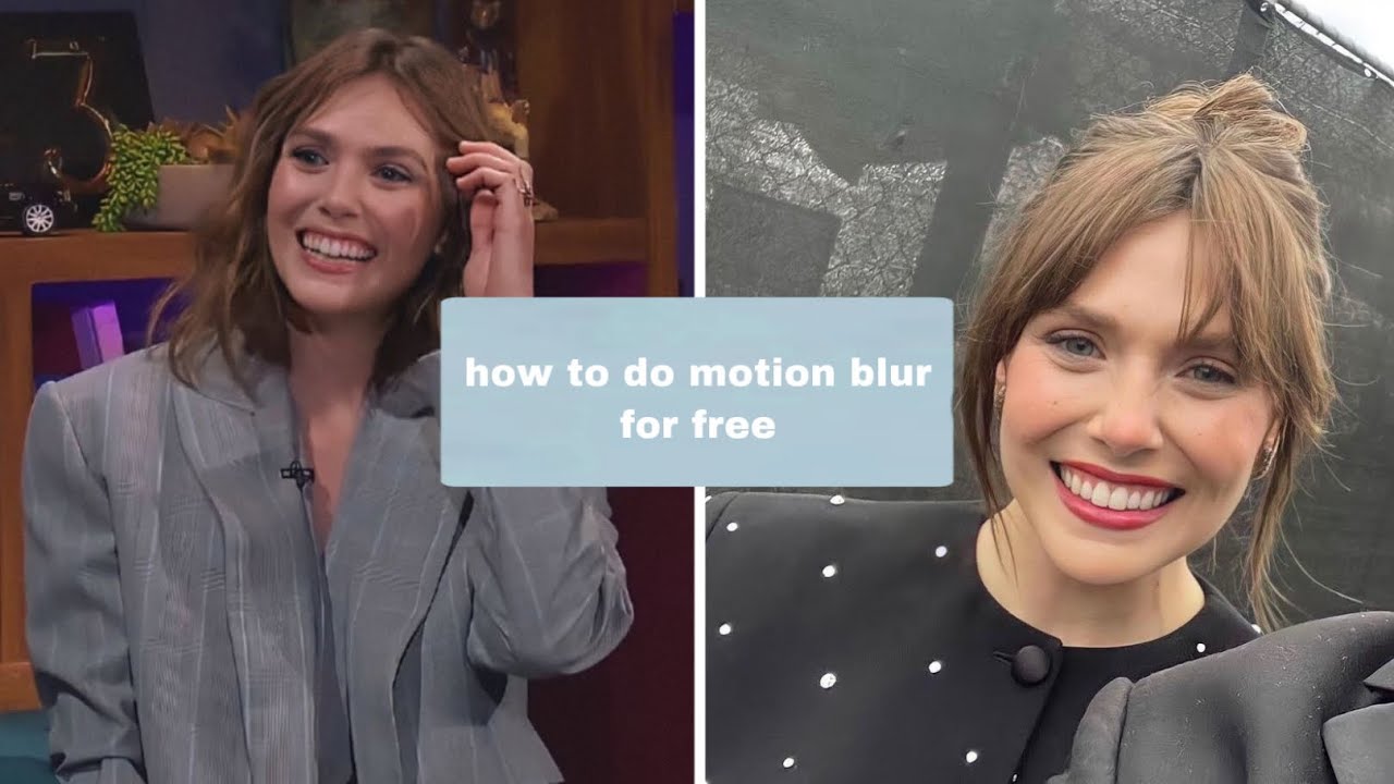 tutorial for motion blur (free) - YouTube