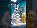 the rabbit family new AI generator video rabbit doctor 🏥 in the hospital 🏥 new cartoon video #viral