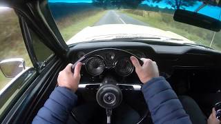 1967 Ford Mustang Coupe 289 V8 - POV Test Drive |  4-Speed Toploader Manual