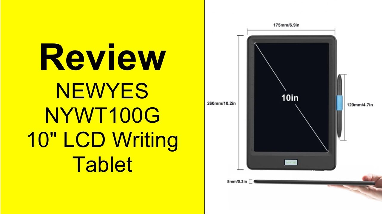 Review NEWYES NYWT100G LCD 10" Writing Tablet