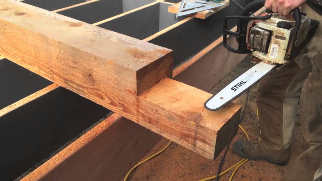 How to use a Chainsaw to Timberframe YouTube