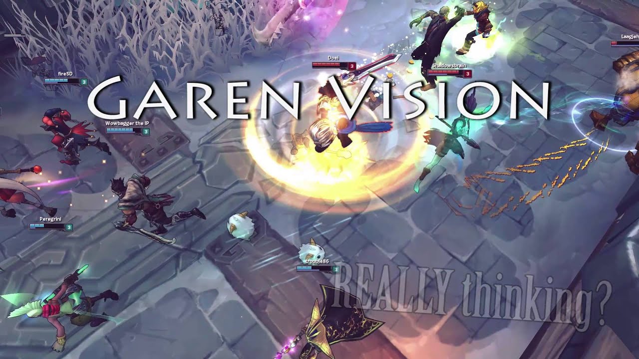 Garen Vision - What is Garen REALLY thinking? ft. Best Blitz NA (LoL compilation)