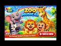 Zoo Musical Fun Animal Songs Happy Cartoon Animation For Kids