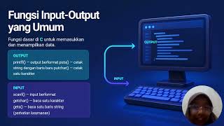 Tipe Algoritma, Dasar Pemrograman & Operasi Input-Output Dalam Bahasa C Pertemuan 3