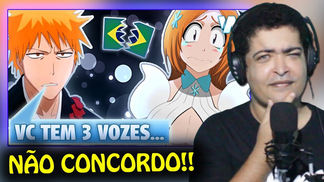 A dublagem BRASILEIRA de BLEACH é uma VERGONHA! 😡🎙 