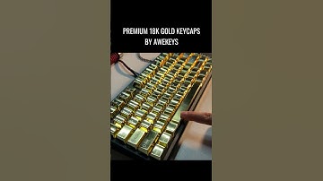 Awekeys 18k GOLD Plated Keycaps