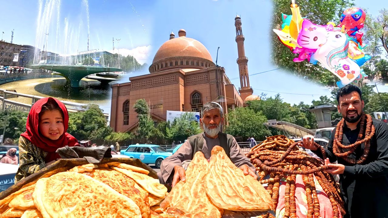 Kabul's Street Food Culture | Small girl selling Bread | A Window into Afghan Life | ده افغانان