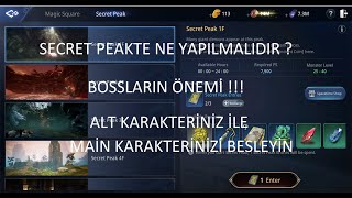 MİR4 SECRET PEAKTE NE YAPILIR ? HANGİ BOSSLAR SUMMONLANMALI ? ALT KARAKTERLERİN ÖNEMİ !!!