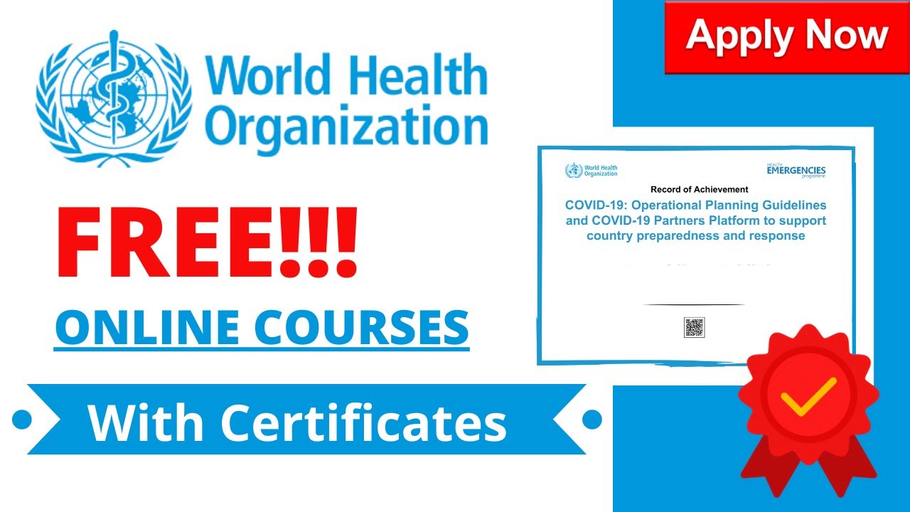 How to Enroll in WHO Free Online Courses?