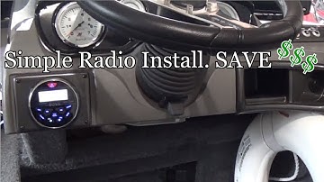 Easy DIY Boss Radio Install On a Boat. Save Money $$$