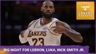 Luka Doncic, LeBron James, Nick Smith Jr., scoring, TEAM DEFENSE FUEL Lakers Win