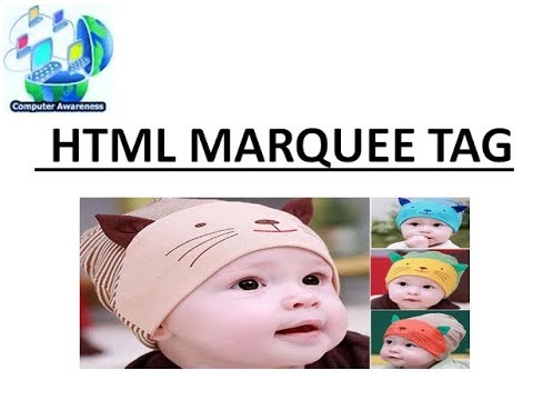 11) html marquee tag
