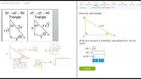 R.10 IXL Help - Solving Right Triangle (Geom)
