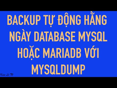 Video: MySQL dump là gì?