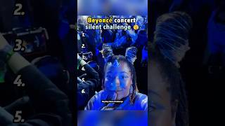The silent challenge at Beyoncé’s concert#shorts #beyoncé