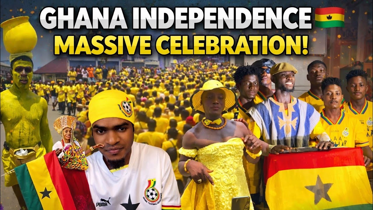 Ghana Independence 🇬🇭 Massive Celebration Everywhere in the Streets!