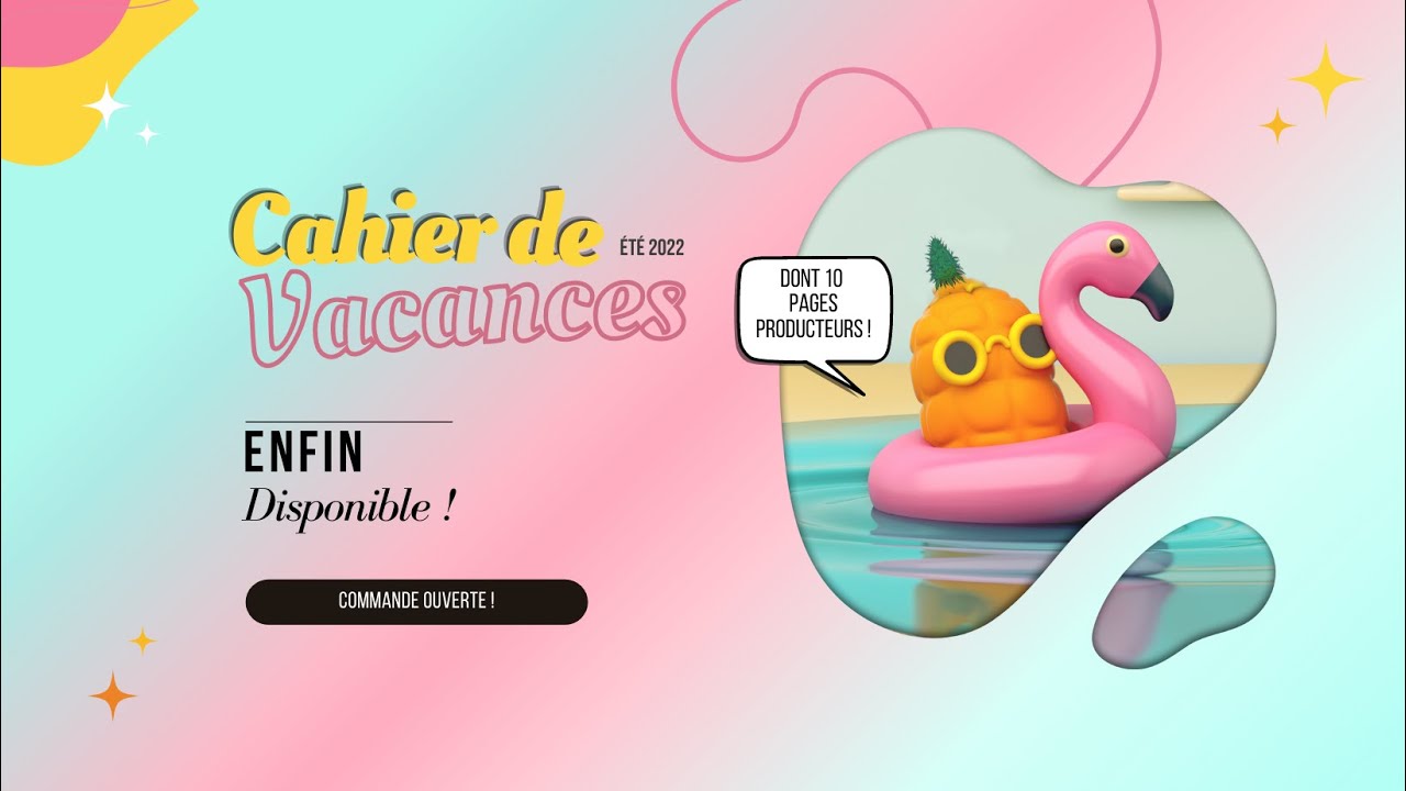 CAHIER DE VACANCES (40 Pages) - ÉTÉ 2022 | Testeur de CBD