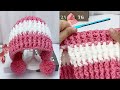 Easy Winter Crochet Beanie ❄️ | Cute Split Back Hat with Pom Poms