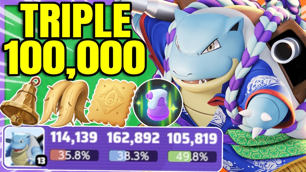 Worlds First TRIPLE 100,000+ on BLASTOISE | Pokemon Unite