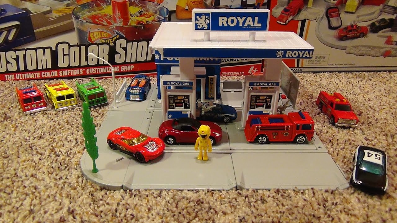 Tomica Gas Station Fire Playset - Unboxing And Demonstration - Youtube