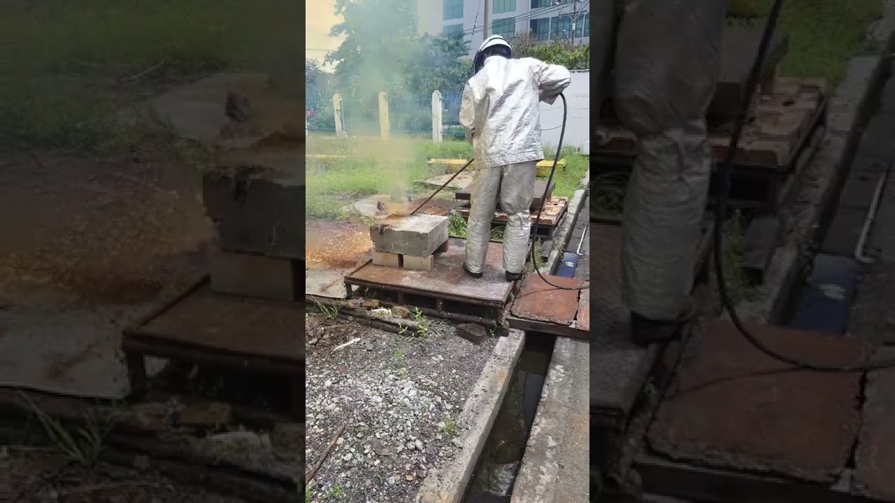 Cutting concrete with TL 17 3mm Type W