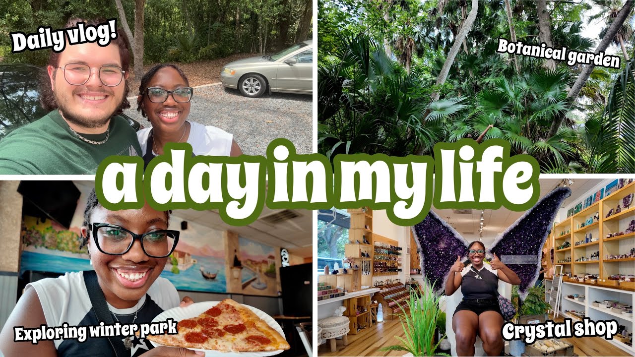 a day in my life | mead botanical garden, exploring winter park, crystal shop ✨