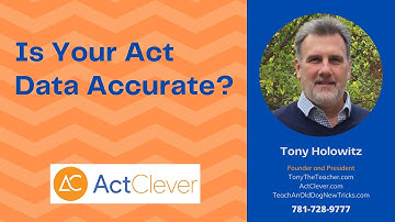 Is Your Act Data Accurate? Checking the Act CRM Scheduler Synchronization Tool