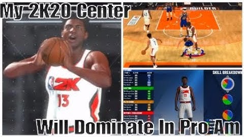 My 2K20 Center is A Point Guard Best Friend, Best 2K20 Center Build, SharpShooting Rebounding Rim