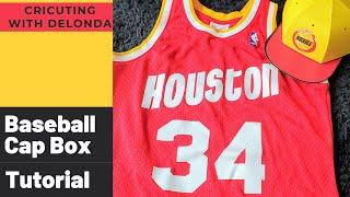 ⚾CRICUT TUTORIAL: HOW TO MAKE A BASEBALL CAP BOX STEP-BY-STEP