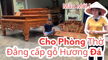 Trực tiếp: Bộ nội thất gỗ hương đá - Bàn thờ tam cấp ngũ phúc cho phòng thờ | Đồ Gỗ Đẹp Trọng Minh