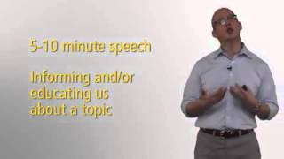 Coursera - Intr to Public Speaking - Week 4 - Informative Speech Overview - Aula 1.11