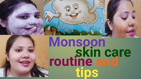 MONSOON SKIN CARE ROUTINE AND TIPS ||Tips for monsoon || Skin Care Routine || Apoorva Shukla