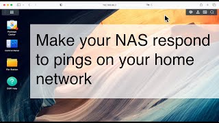 Synology NAS tip | How to make a Synology NAS respond to pings by mydoodads 373 views 4 weeks ago 3 minutes, 25 seconds